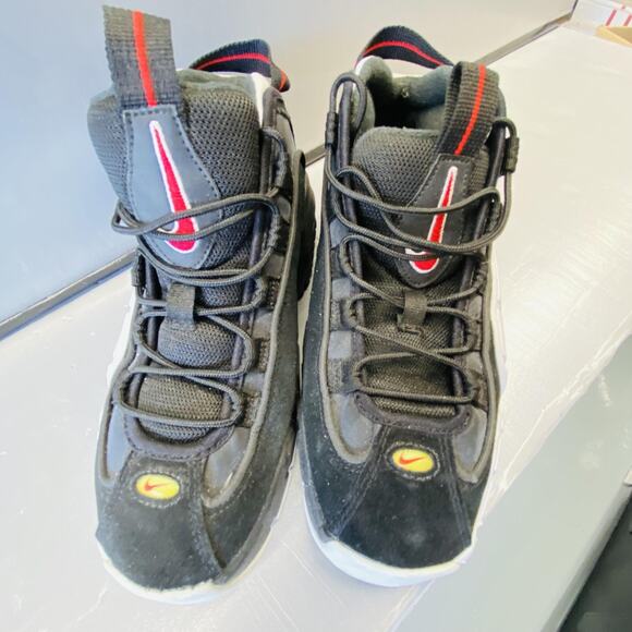 Nike Air Max Penny 1 Shoes Youth Size 6Y 7.5 women White Red Hardaway 315519-007 - Picture 3 of 9